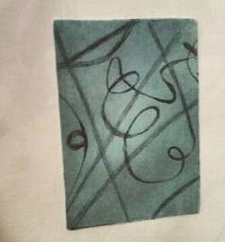 Swirls and Grid- Drypoint